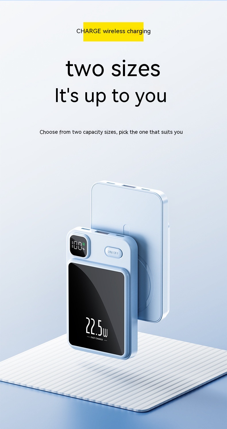 Magnetic Power Bank 20000 MA Large Capacity Fast Charging Mobile Power Gift 29