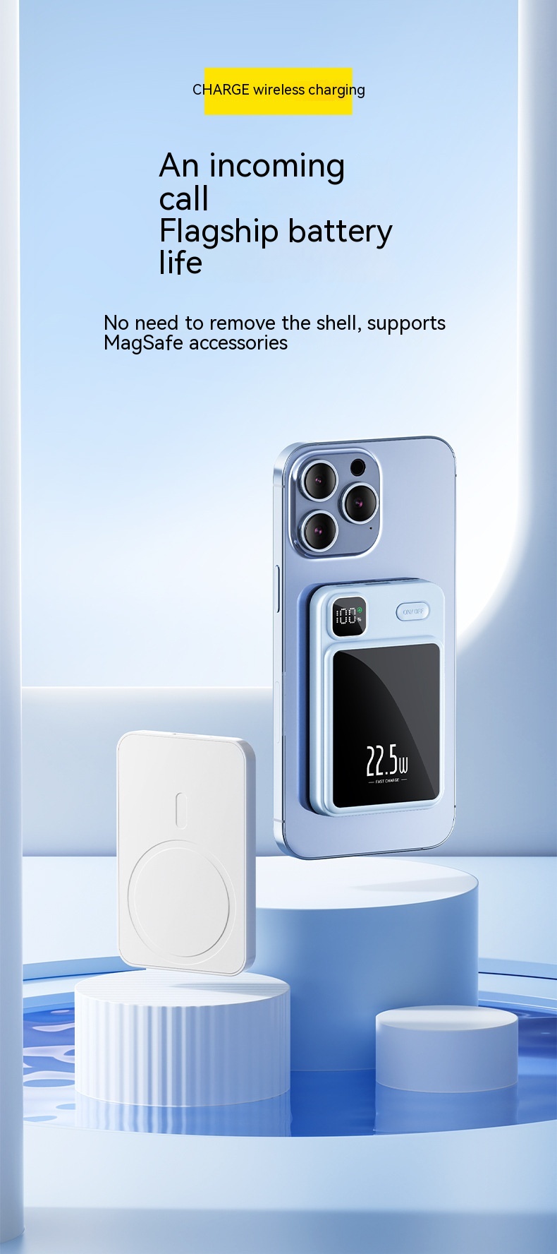 Magnetic Power Bank 20000 MA Large Capacity Fast Charging Mobile Power Gift 31