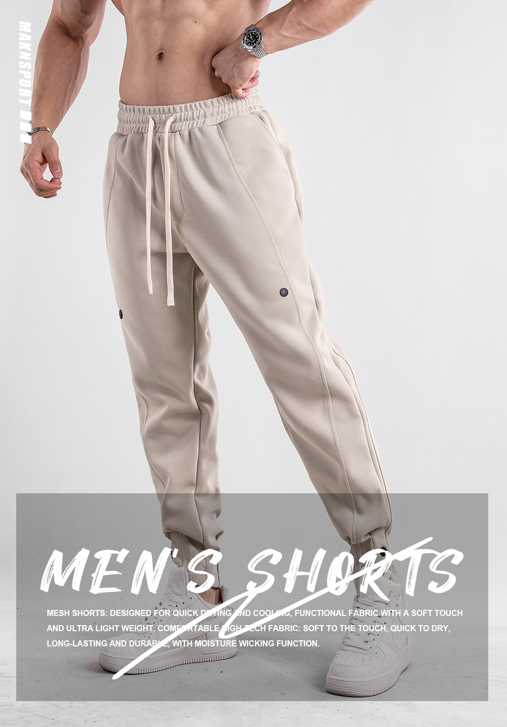 Title 8, Pantalones Sueltos de Hombre para Otoño Deporte...