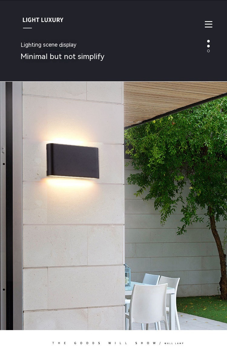 Simple LED Outdoor Waterproof Wall Lamp