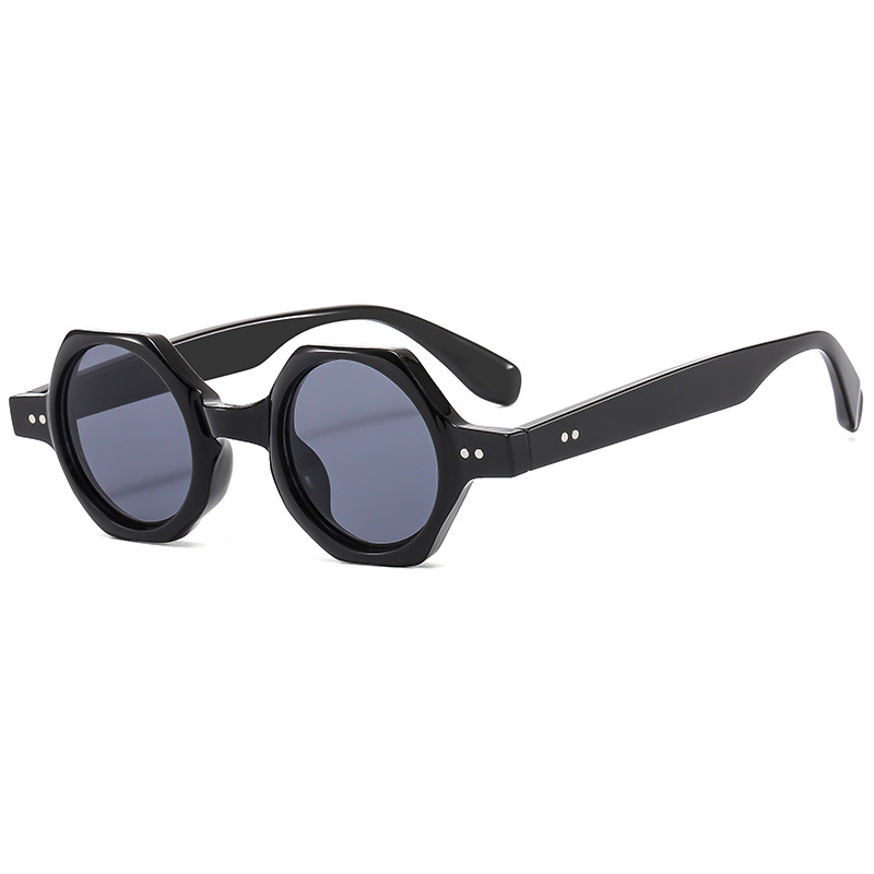 Title 7, Polygon Round Frame Personalized Sunglasses