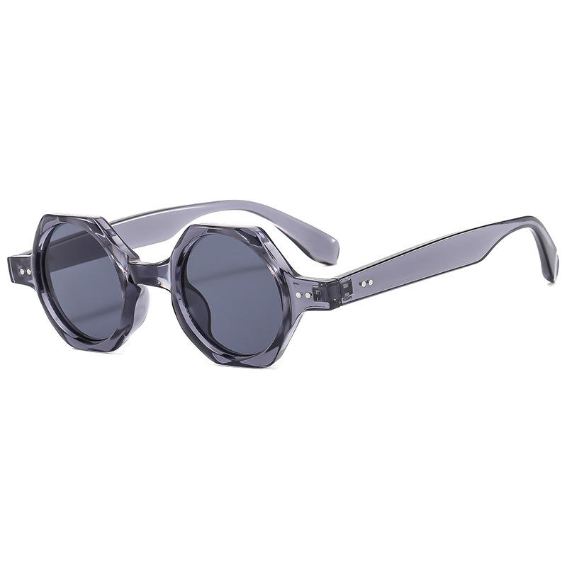 Title 9, Polygon Round Frame Personalized Sunglasses