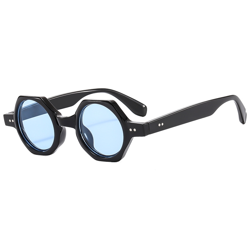 Title 10, Polygon Round Frame Personalized Sunglasses