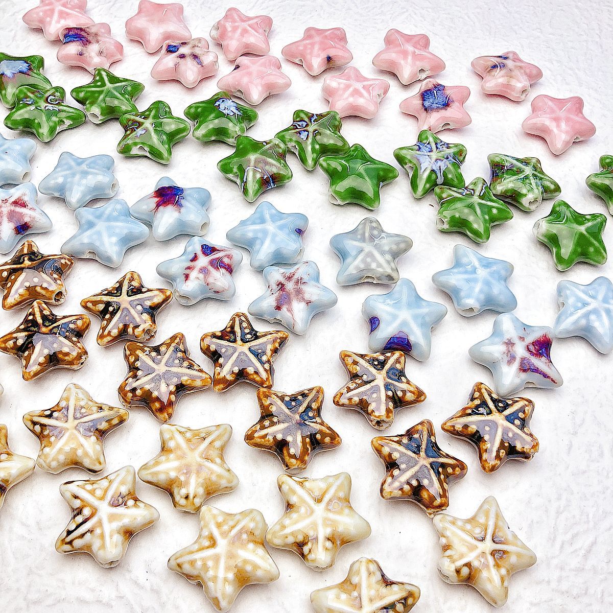 Title 1, High Temperature Flower Glaze Ceramic Starfish ...