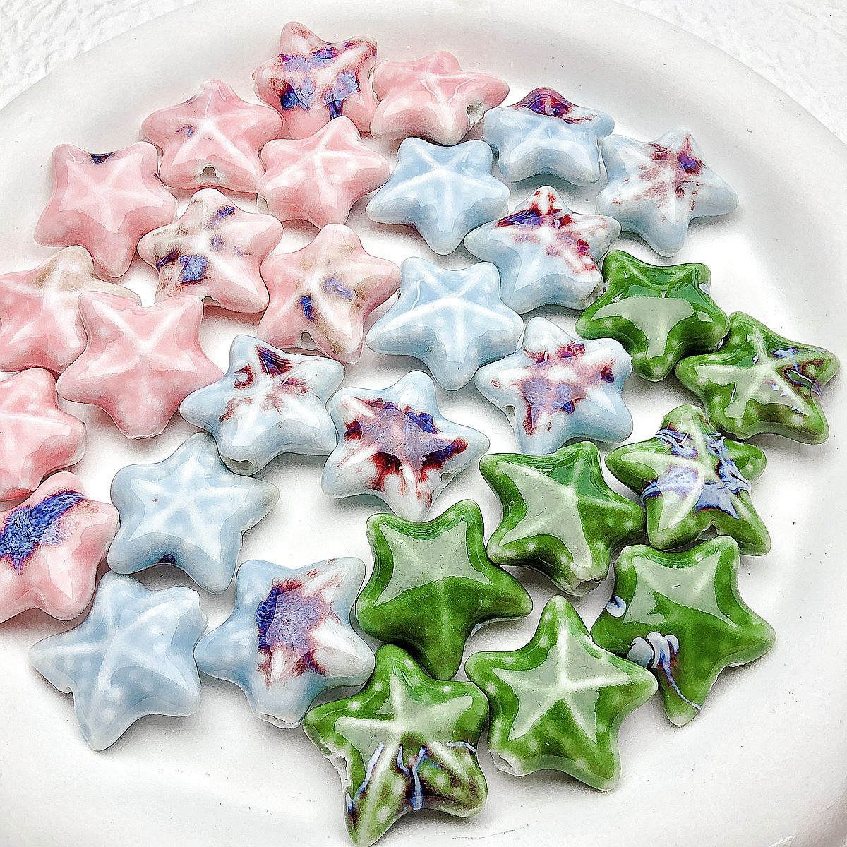 Title 2, High Temperature Flower Glaze Ceramic Starfish ...