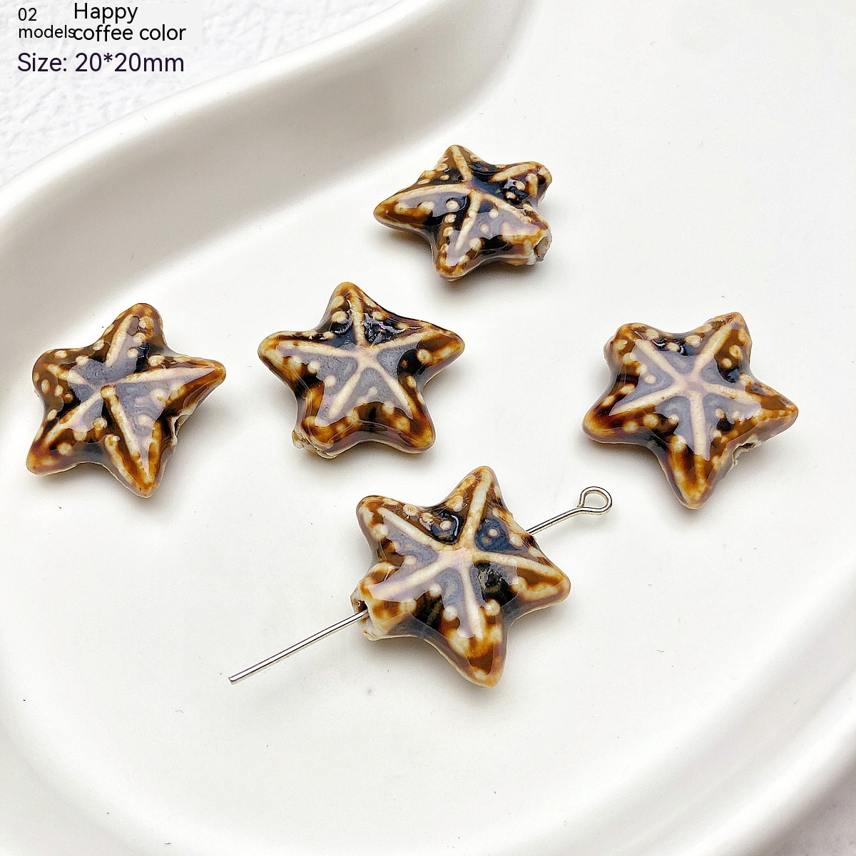 Title 4, High Temperature Flower Glaze Ceramic Starfish ...