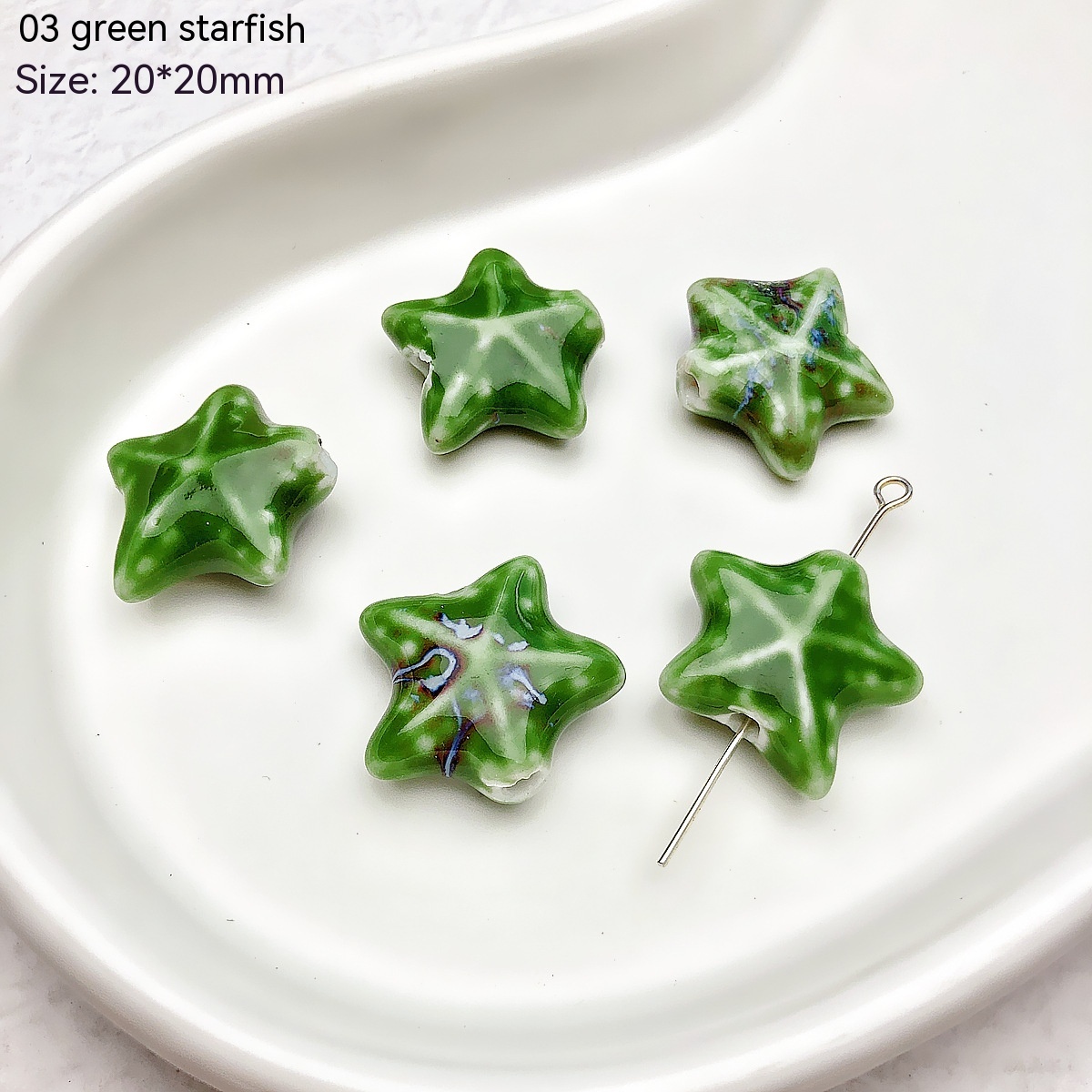 Title 5, High Temperature Flower Glaze Ceramic Starfish ...