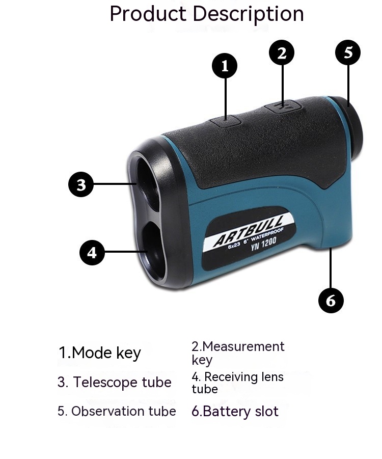 Outdoor Ranging Telescope Laser Golf Ranging Telescope 650 M To 2000 M High Precision Electricity — foto 20