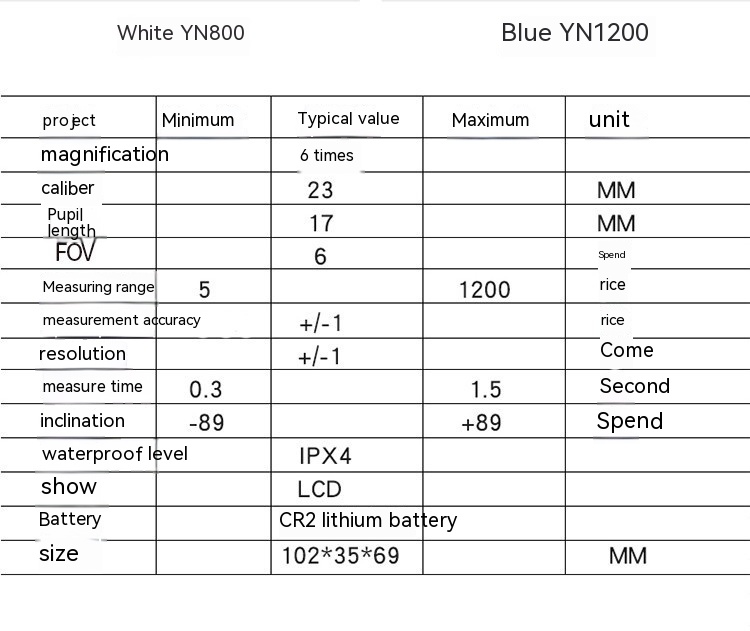 Outdoor Ranging Telescope Laser Golf Ranging Telescope 650 M To 2000 M High Precision Electricity — foto 10