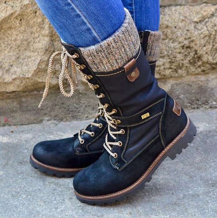 Title 4, Large size mid boots with side zipper, offering...