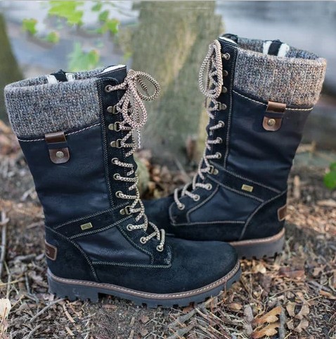 Title 6, Large size mid boots with side zipper, offering...