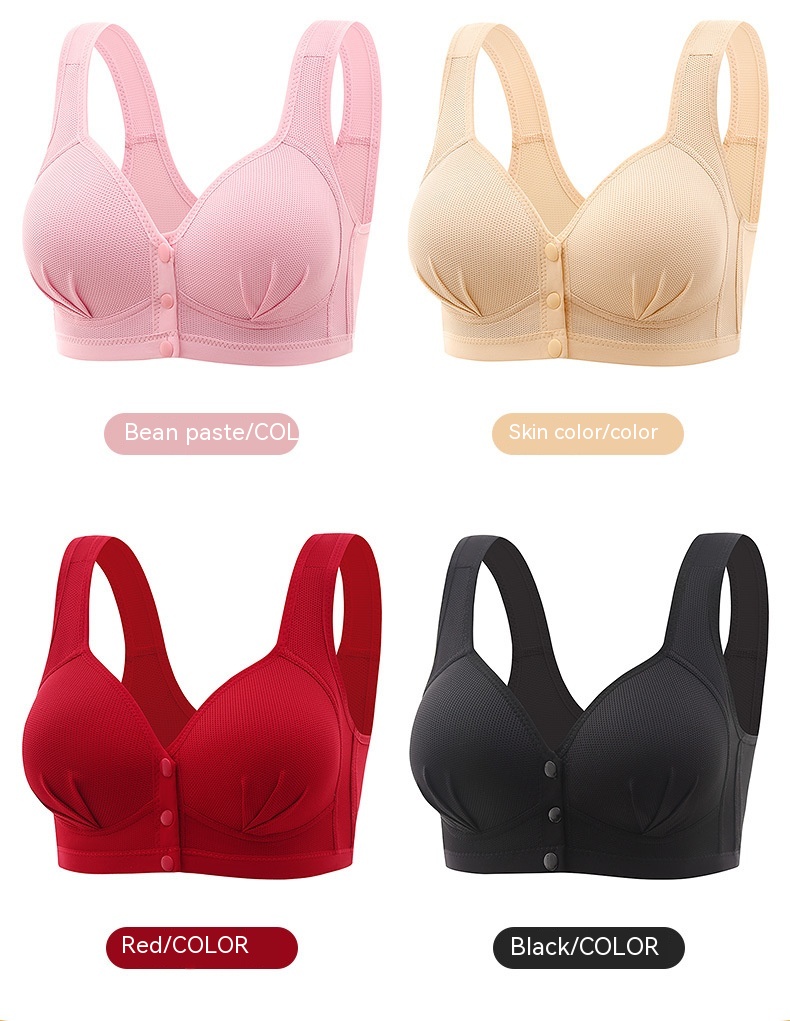 Title 12, Front Buckle Without Steel Ring Plus Size Bra B...