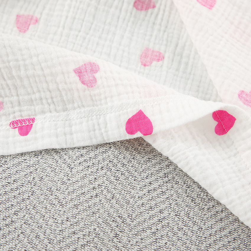 Fall Thin Fashion Cross-border Heart Printing Long Sleeve Shorts Pajamas