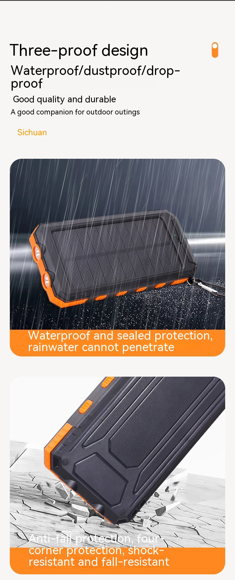 Waterproof Solar Charging Power Supply 25