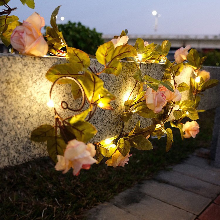 Rattan Lighting Chain Outdoor Courtyard Ornamental Festoon Lamp - Image 10