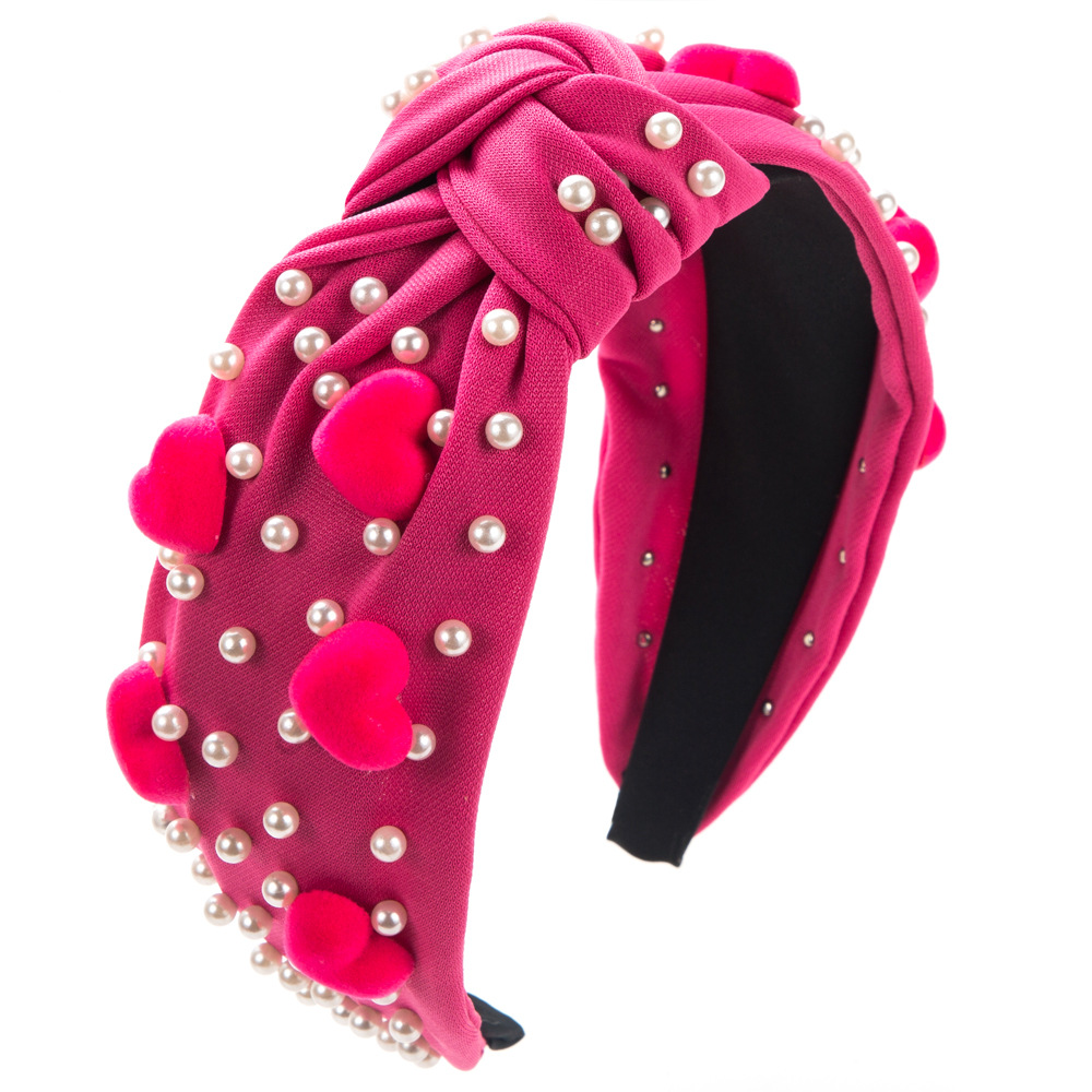 Love Accessories Pearl Valentine's Day Headband — foto 12