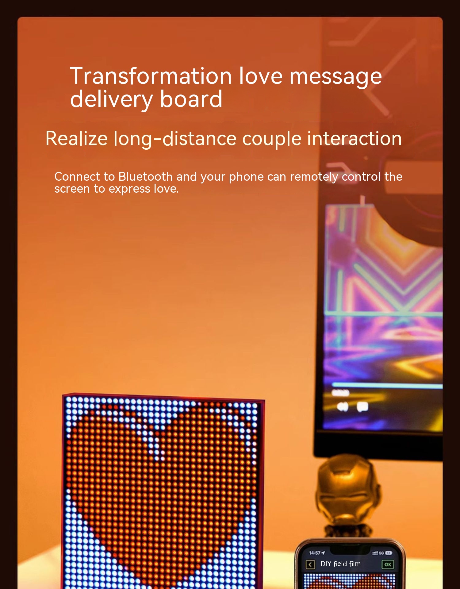 DIY Pixel Atmosphere Good Item Layout Night Light E-sports Decoration Table Lamp Desktop Creativity Atmosphere - Image 8