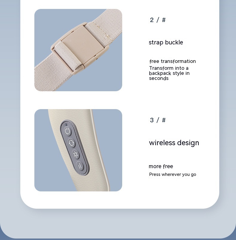 Shoulder And Neck Massage Instrument Neck Massager Neck Lifting Hot Compress Dredging Neck Trapezoid Muscle Clip Kneading — foto 25