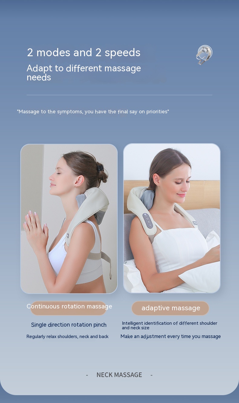 Shoulder And Neck Massage Instrument Neck Massager Neck Lifting Hot Compress Dredging Neck Trapezoid Muscle Clip Kneading — foto 13
