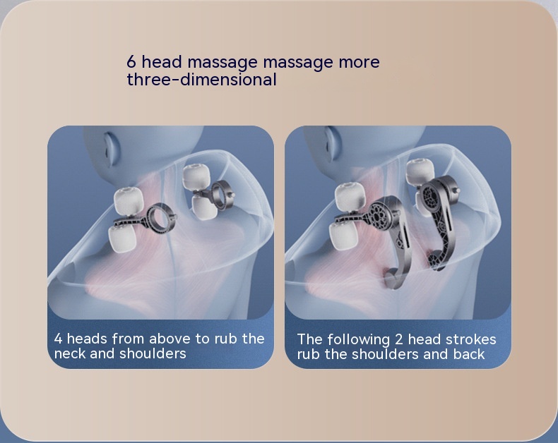 Shoulder And Neck Massage Instrument Neck Massager Neck Lifting Hot Compress Dredging Neck Trapezoid Muscle Clip Kneading — foto 21