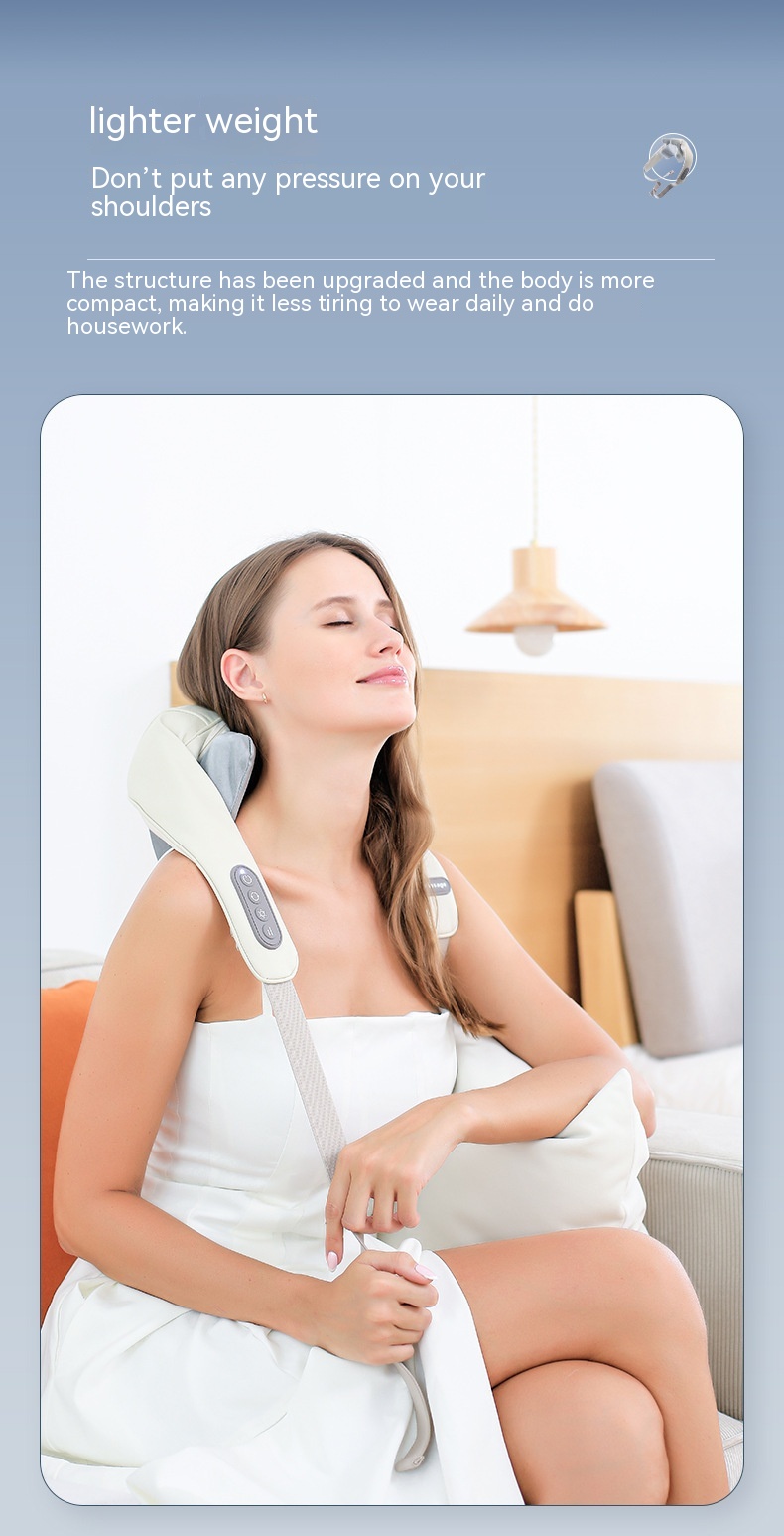 Shoulder And Neck Massage Instrument Neck Massager Neck Lifting Hot Compress Dredging Neck Trapezoid Muscle Clip Kneading — foto 22