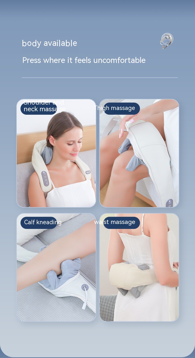 Shoulder And Neck Massage Instrument Neck Massager Neck Lifting Hot Compress Dredging Neck Trapezoid Muscle Clip Kneading — foto 16