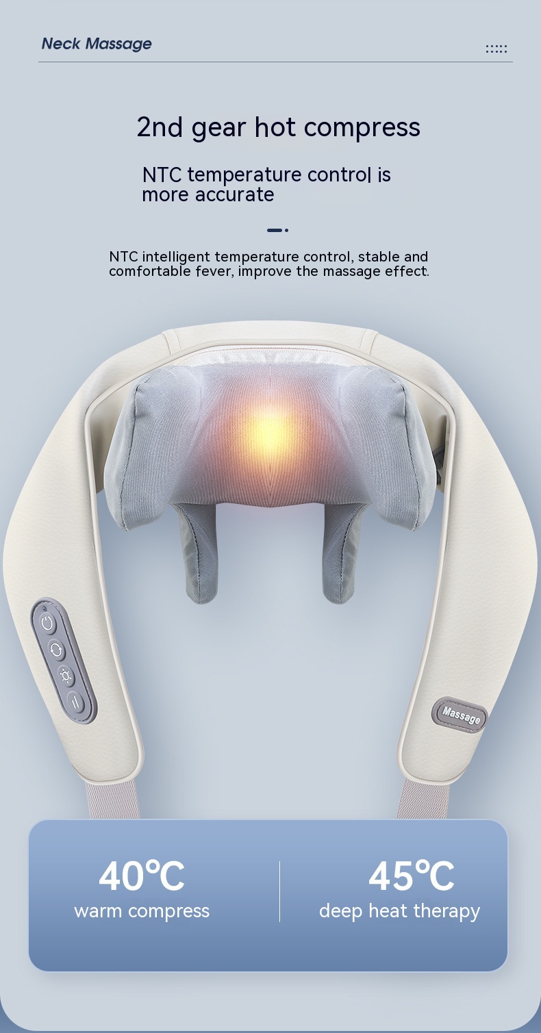 Shoulder And Neck Massage Instrument Neck Massager Neck Lifting Hot Compress Dredging Neck Trapezoid Muscle Clip Kneading — foto 20