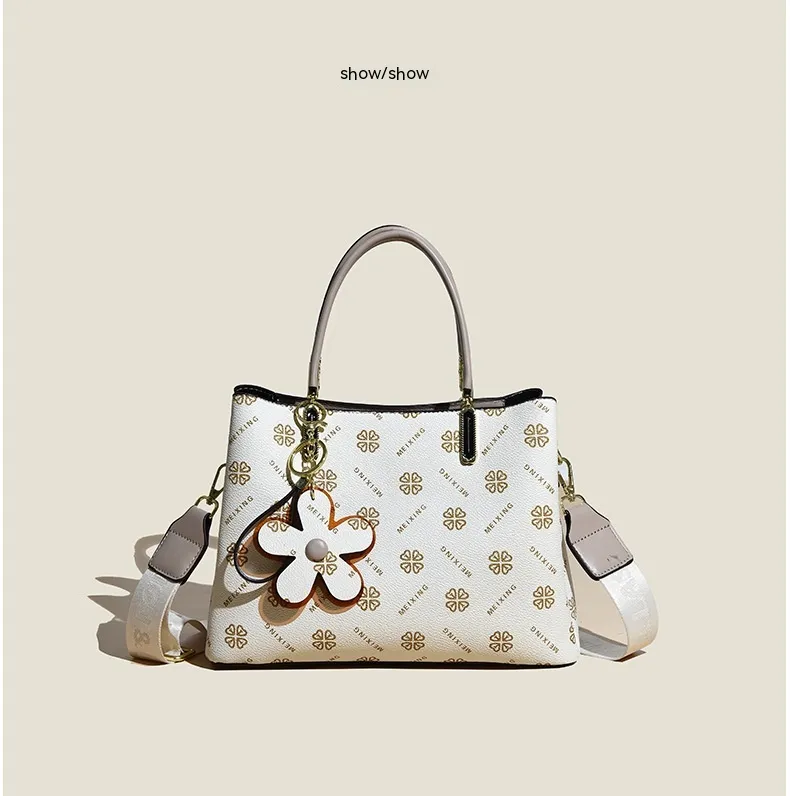 Large Capacity Crossbody Bag - White