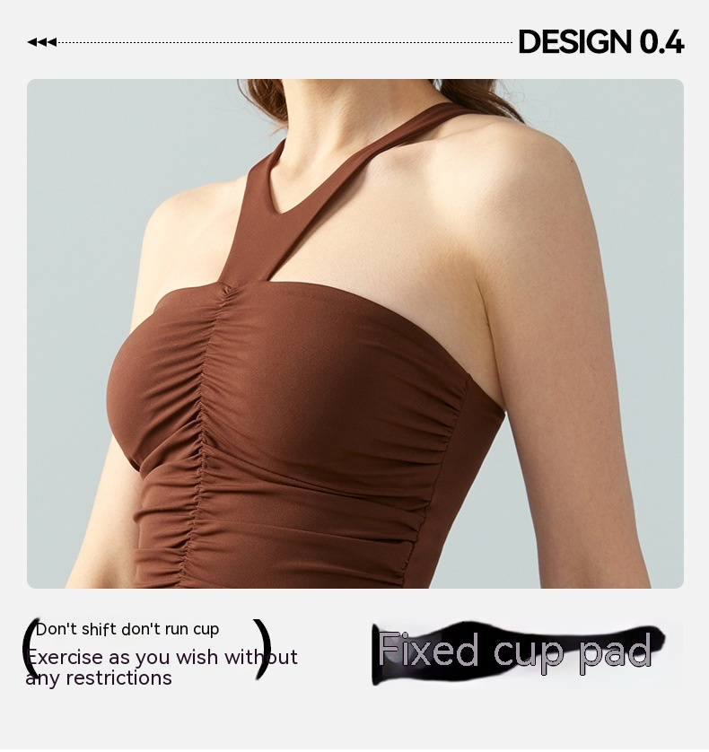 Title 5, Halter Spaghetti Straps Vest With Chest Pad One...