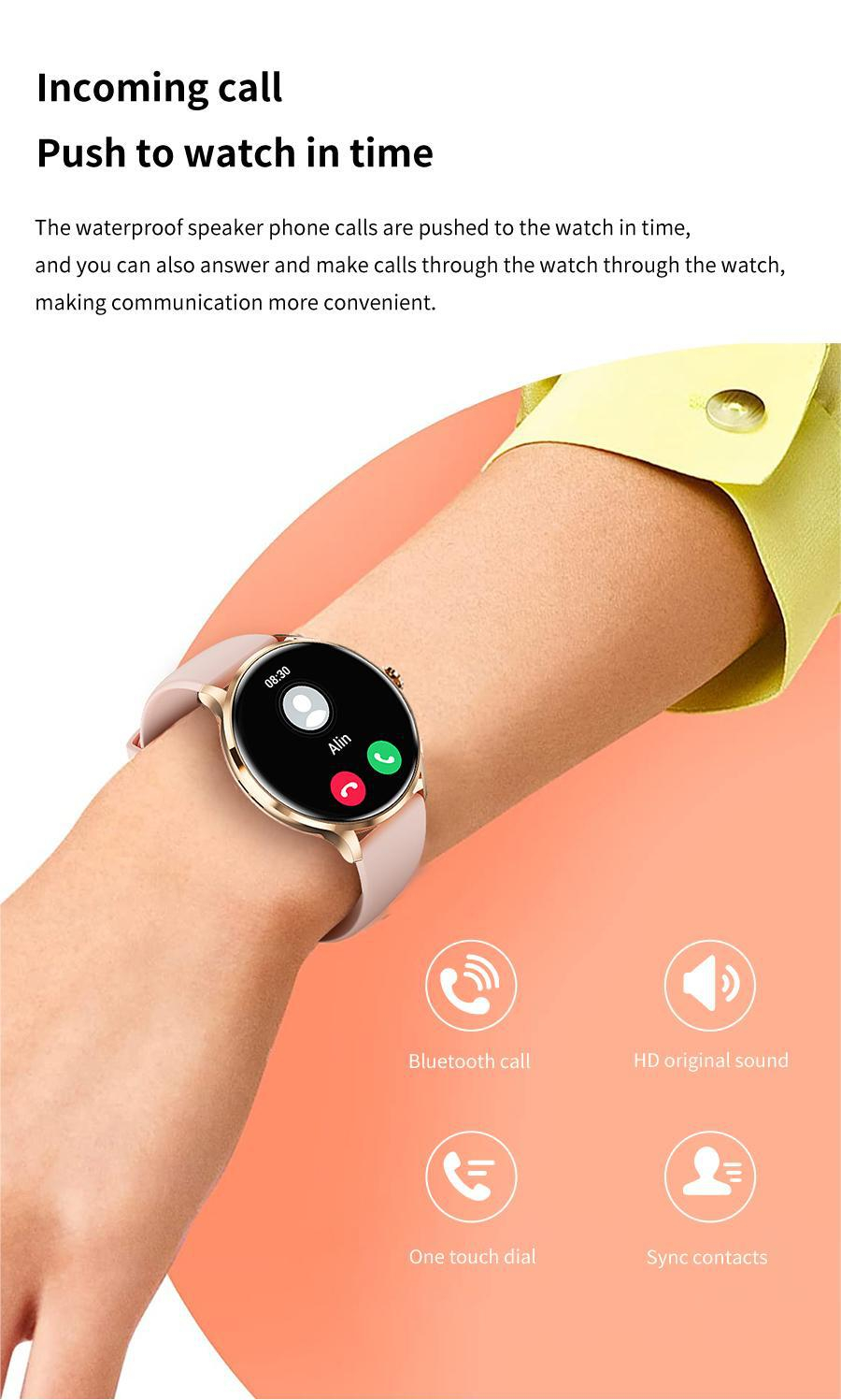 Title 10, Reloj Inteligente con Llamadas Bluetooth, Monit...