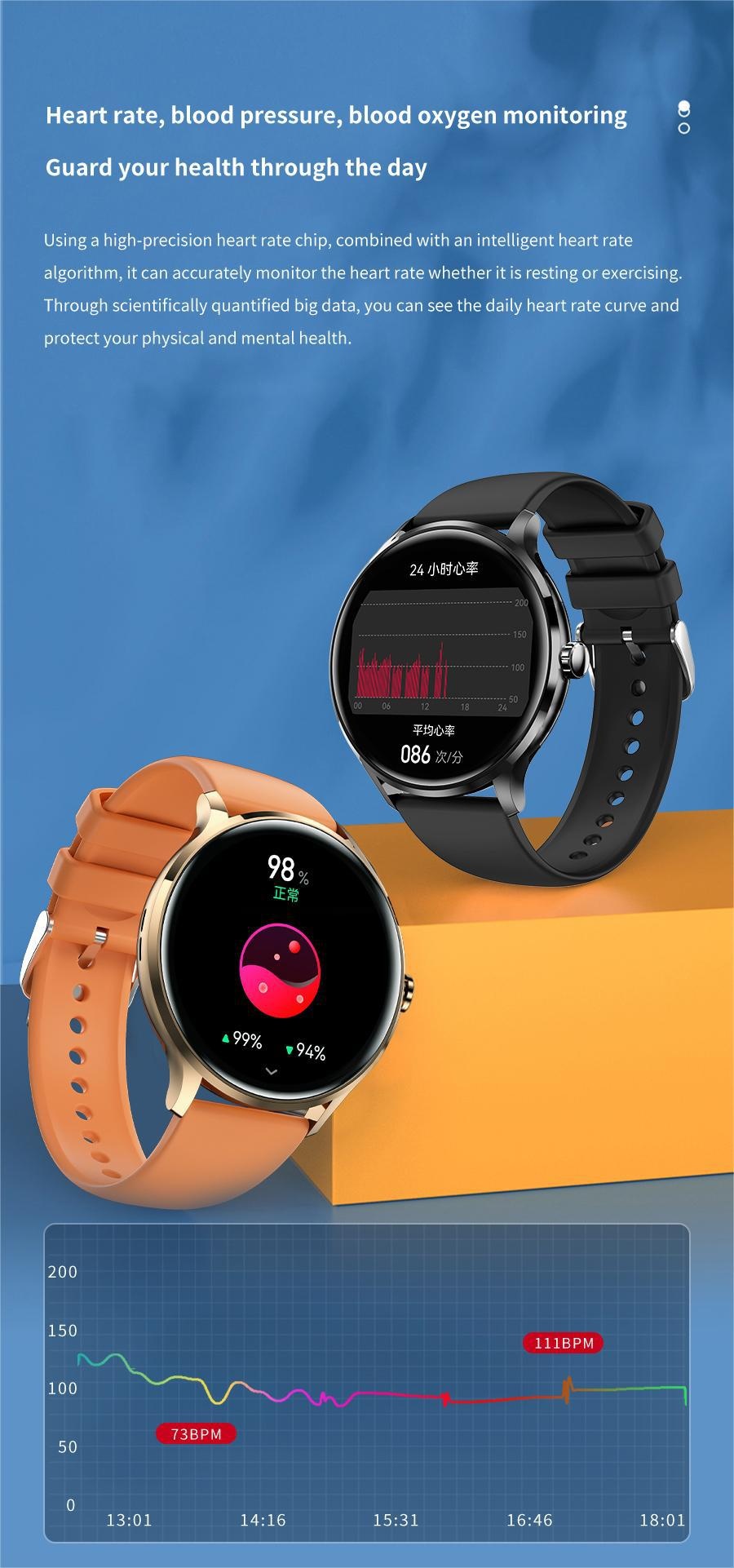 Title 15, Reloj Inteligente con Llamadas Bluetooth, Monit...