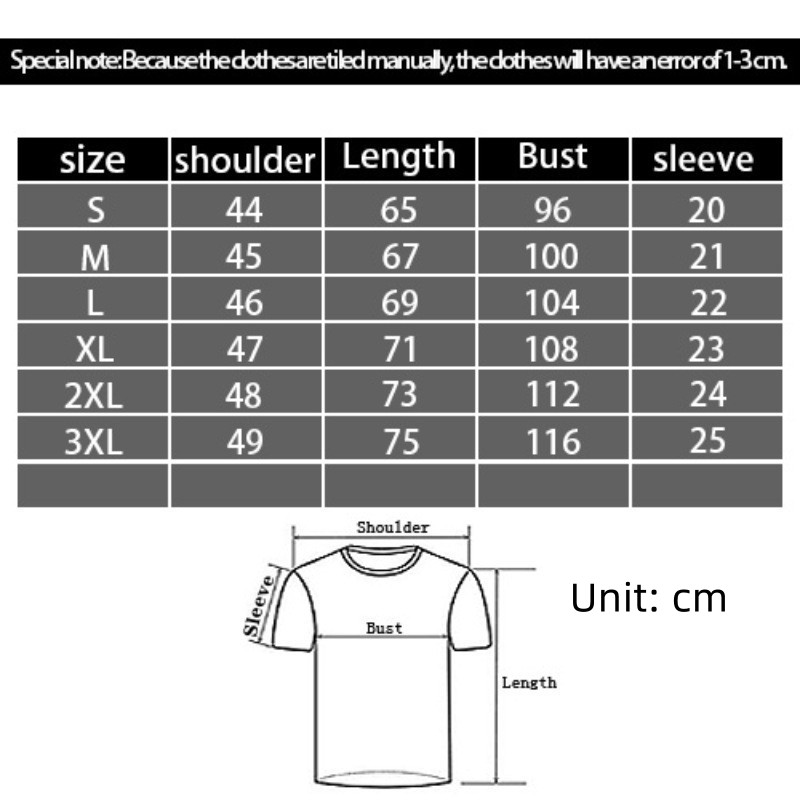 3D Digital Printing Casual Round Neck Short Sleeves