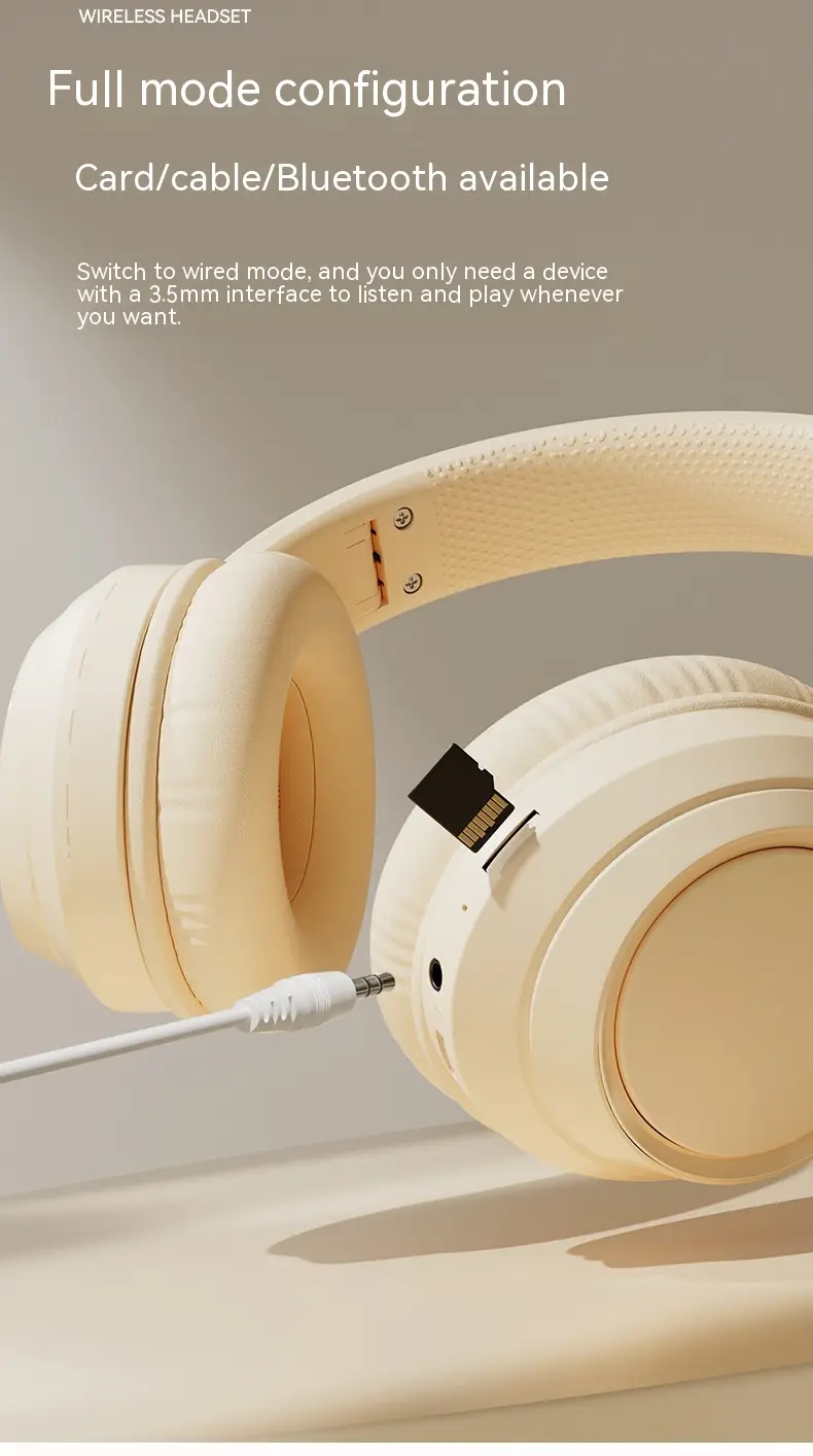 Headset Wireless Bluetooth Headset Good-looking Mobile Phone Tablet Headset Universal Headset