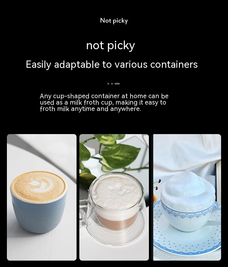 Milk Frother Egg Beater Coffee Frother Household Electric Milk Stirring Battery Handheld Blender — foto 8