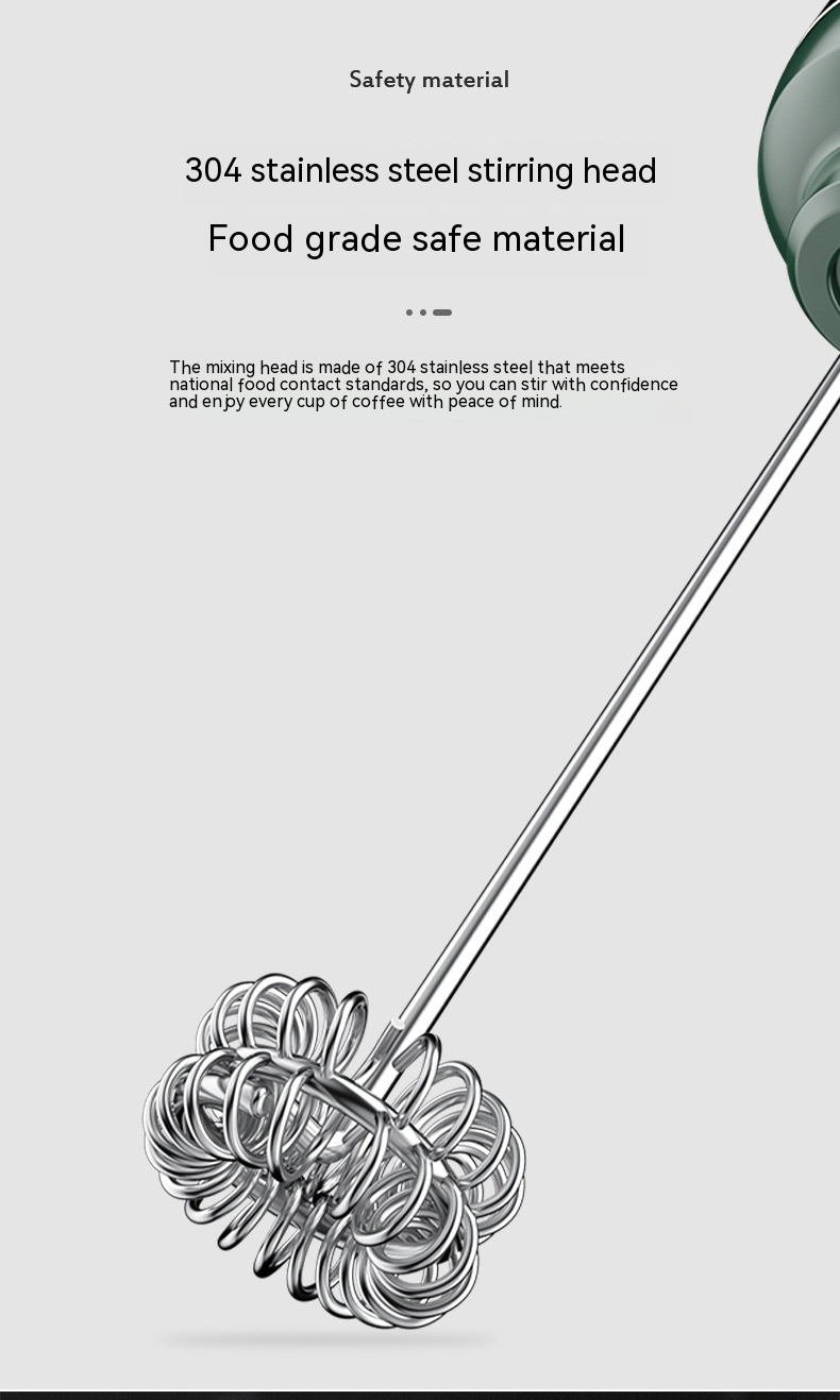 Milk Frother Egg Beater Coffee Frother Household Electric Milk Stirring Battery Handheld Blender — foto 9