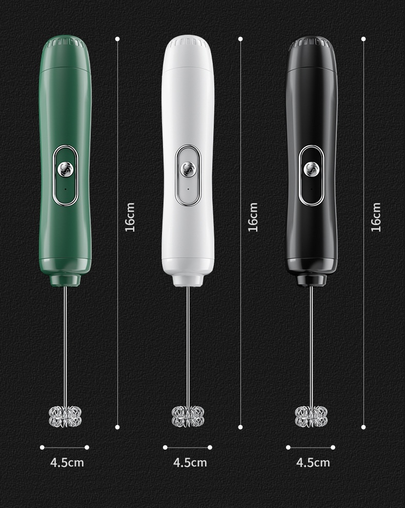Milk Frother Egg Beater Coffee Frother Household Electric Milk Stirring Battery Handheld Blender — foto 13