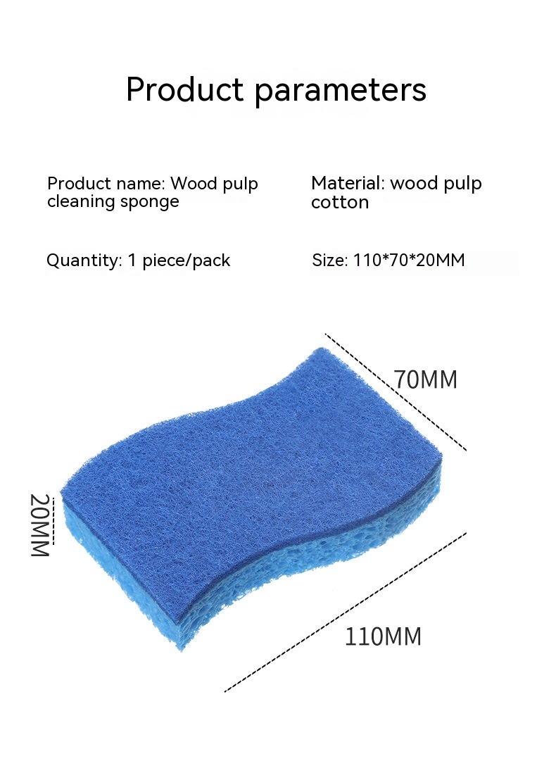 Title 2, S-shaped Cellulose Sponge Mop Blue