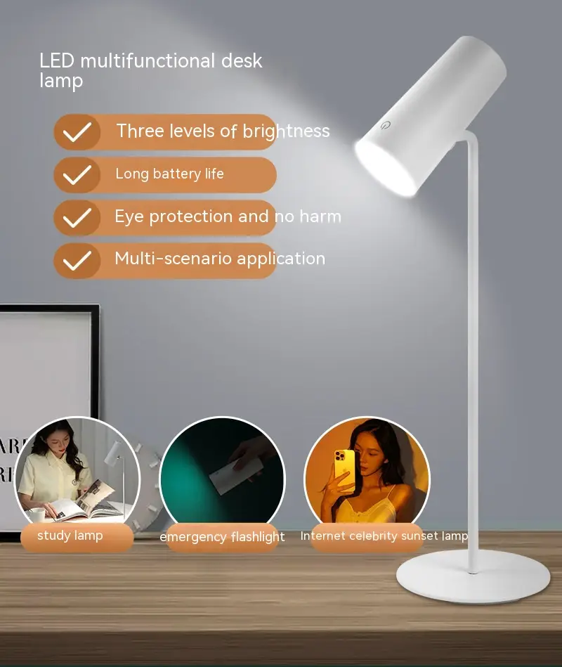 Projection Sunset Photography Sunset Light USB Charging Eye Protection Learning LED Desk Lamp