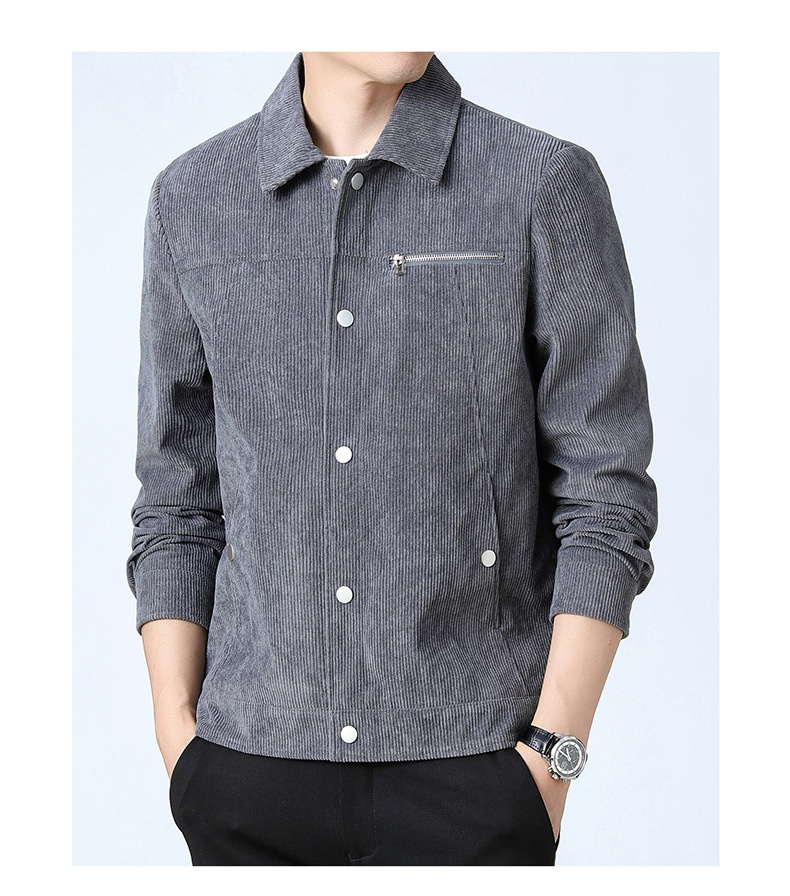 Corduroy Jacket Lapel Corduroy Casual Cargo Pants