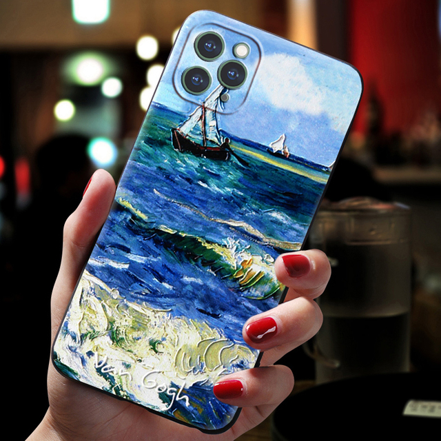 Title 1, Van Gogh Starry Sky Mobile Phone 3D Soft Case. ...