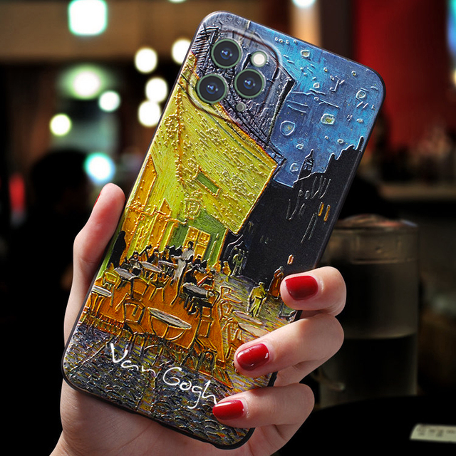 Title 3, Van Gogh Starry Sky Téléphone portable 3D Coque...