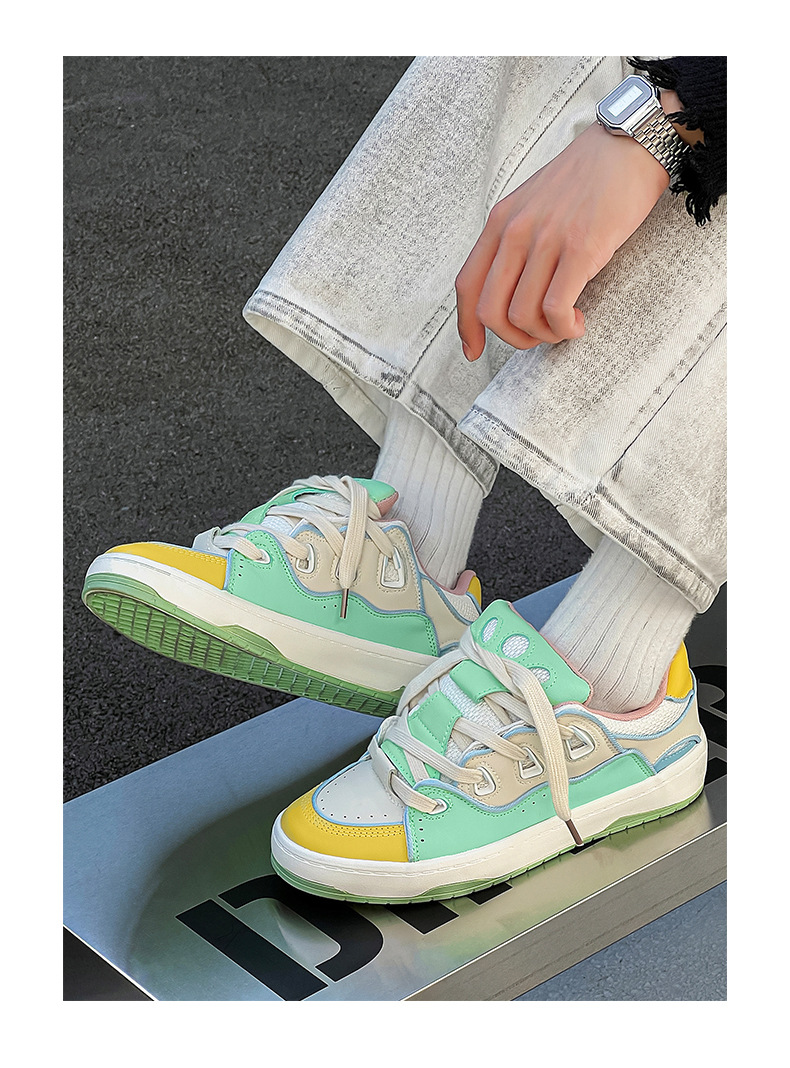 Men's Shoes Good-looking Niche Retro Couple Bread Non-slip Sneakers