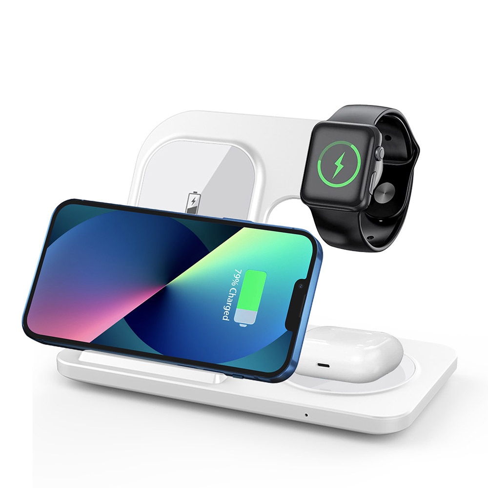 Foldable 15W Three In One Wireless Fast Charging Charger - Image 7