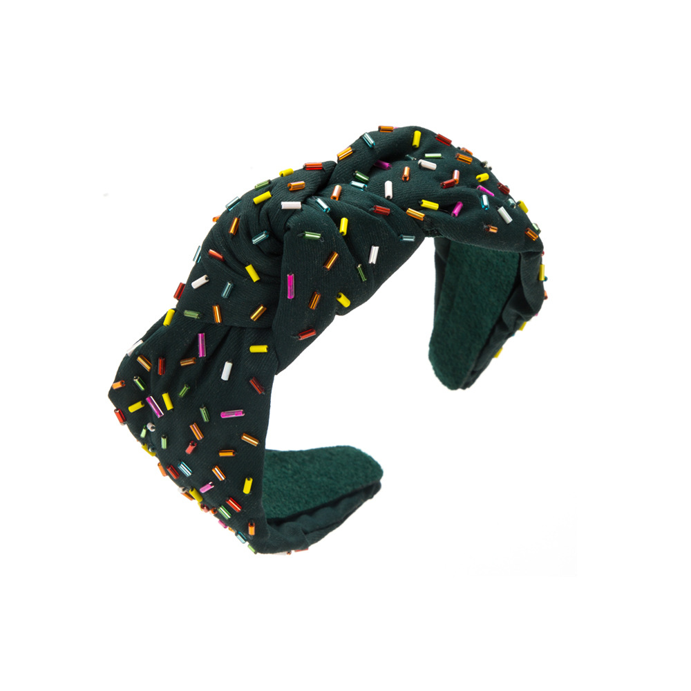 Fashion Hand-stitched Glass Tube Headband Temperament — foto 7