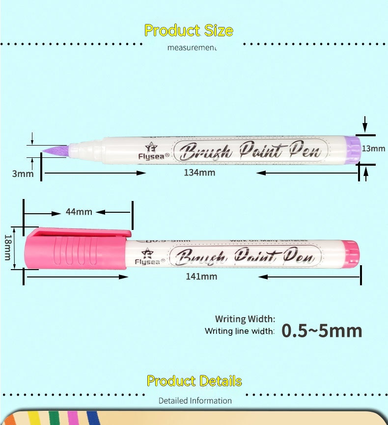 Soft Head Gouache Pen Hand Account Painted Graffiti Greeting Card Marker Pen