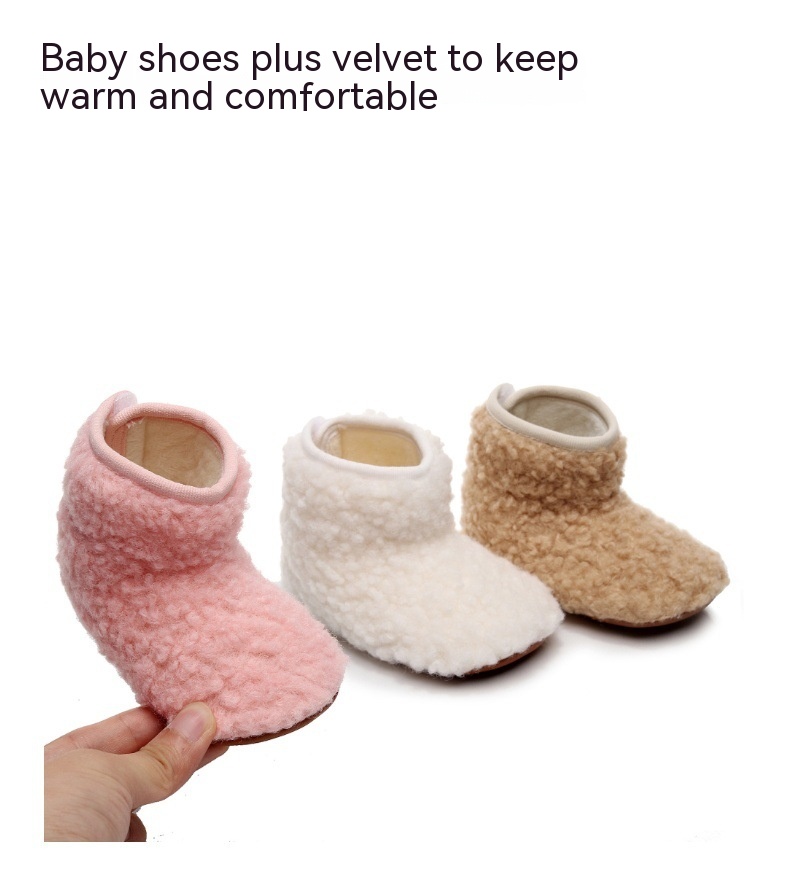 Baby Toddler Fleece-lined Cotton Boots Thermal Baby Shoes — foto 9