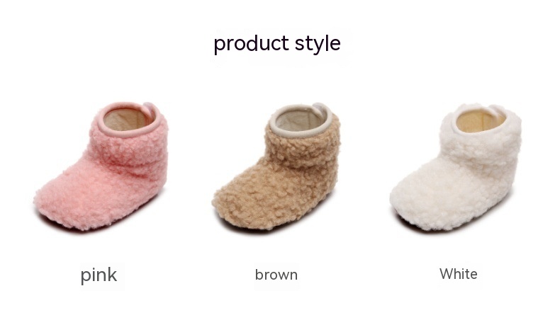 Baby Toddler Fleece-lined Cotton Boots Thermal Baby Shoes — foto 2
