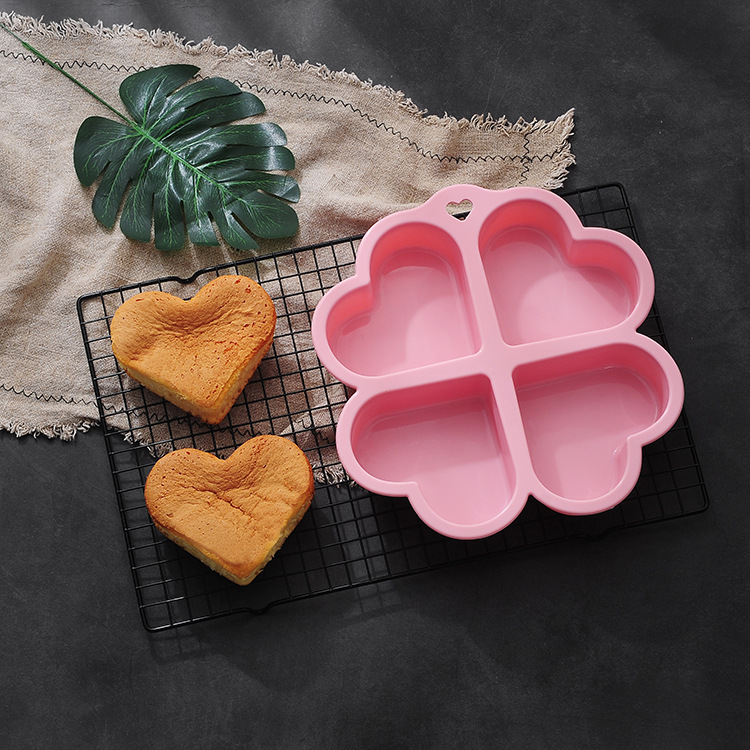 Title 5, Silicone Cake Mold Baking At Home Love Heart Shape