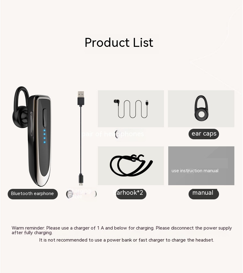 K23 Business Wireless Bluetooth Headset Long Standby - Image 7