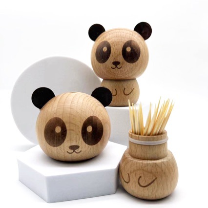 Hotel Restaurant Panda Toothpick Box Decorative Jar